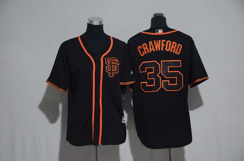 Youth San Francisco Giants #35 Brandon Crawford Black New Cool Base Jersey,We sell and wholesale Youth San Francisco Giants #35 Brandon Crawford Black New Cool Base Jersey on line form chian!