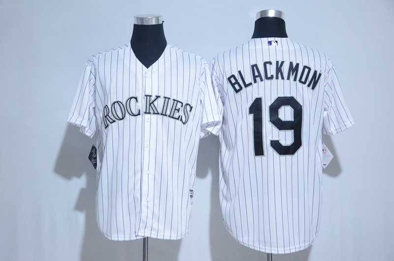 Colorado Rockies #19 Charlie Blackmon White New Cool Base Stitched Jerseys,We sell and wholesale Colorado Rockies #19 Charlie Blackmon White New Cool Base Stitched Jerseys on line form chian!