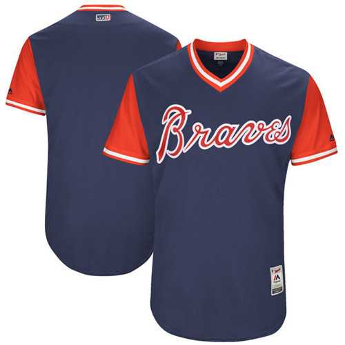 Customized Men's Atlanta Braves Majestic Navy 2017 Players Weekend Team Jersey,We sell and wholesale Customized Men's Atlanta Braves Majestic Navy 2017 Players Weekend Team Jersey on line form chian!