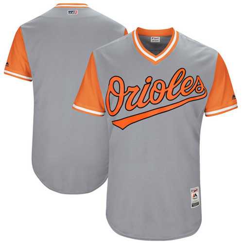 Customized Men's Baltimore Orioles Majestic Gray 2017 Players Weekend Team Jersey,We sell and wholesale Customized Men's Baltimore Orioles Majestic Gray 2017 Players Weekend Team Jersey on line form chian!