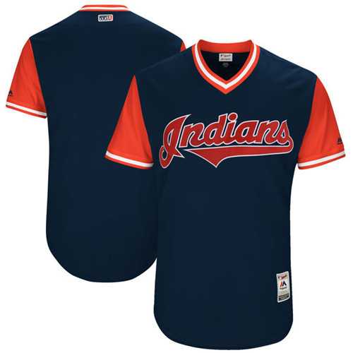 Customized Men's Cleveland Indians Majestic Navy 2017 Players Weekend Team Jersey,We sell and wholesale Customized Men's Cleveland Indians Majestic Navy 2017 Players Weekend Team Jersey on line form chian!