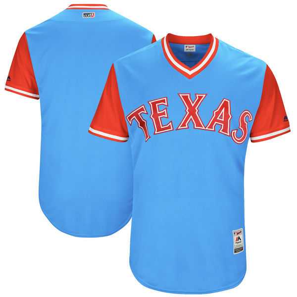 Customized Men's Texas Rangers Majestic Light Blue 2017 Players Weekend Team Jersey,We sell and wholesale Customized Men's Texas Rangers Majestic Light Blue 2017 Players Weekend Team Jersey on line form chian!