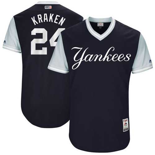 New York Yankees #24 Gary Sanchez Kraken Majestic Navy 2017 Players Weekend Jersey,We sell and wholesale New York Yankees #24 Gary Sanchez Kraken Majestic Navy 2017 Players Weekend Jersey on line form chian!