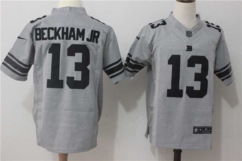 Nike New York Giants #13 Odell Beckham Jr Gridiron Gray II Stitched Limited Jersey,We sell and wholesale Nike New York Giants #13 Odell Beckham Jr Gridiron Gray II Stitched Limited Jersey on line form chian!