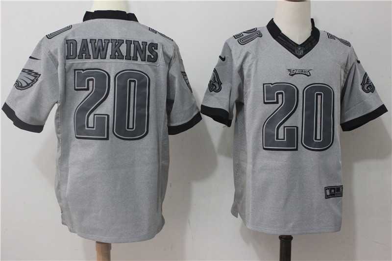 Nike Philadelphia Eagles #20 Brian Dawkins Gridiron Gray II Stitched Limited Jersey,We sell and wholesale Nike Philadelphia Eagles #20 Brian Dawkins Gridiron Gray II Stitched Limited Jersey on line form chian!
