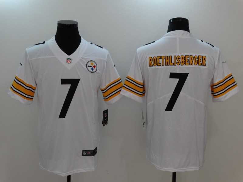 Nike Pittsburgh Steelers #7 Ben Roethlisberger White Vapor Untouchable Player Limited Jersey,We sell and wholesale Nike Pittsburgh Steelers #7 Ben Roethlisberger White Vapor Untouchable Player Limited Jersey on line form chian!