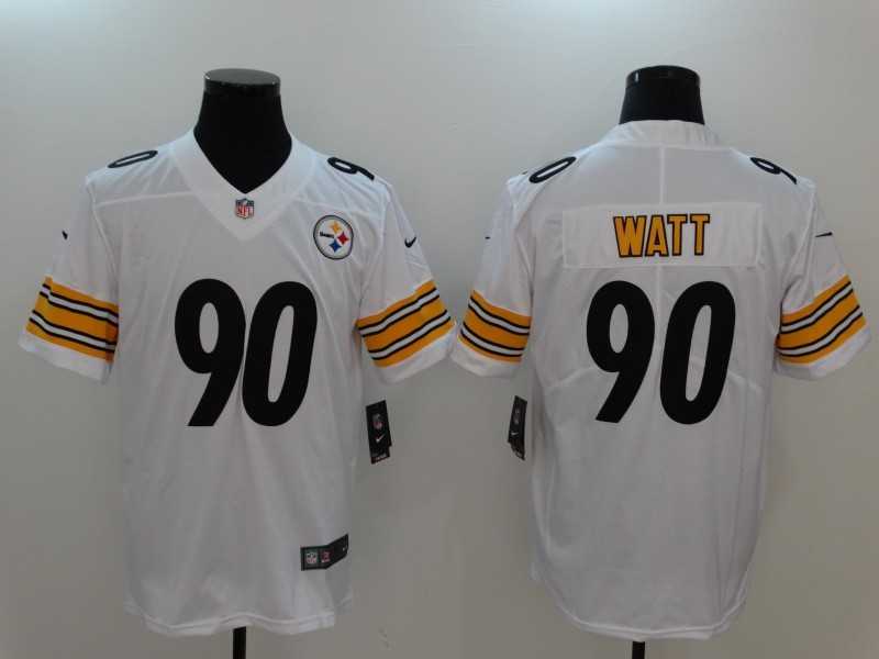 Nike Pittsburgh Steelers #90 T.J. Watt White Vapor Untouchable Player Limited Jersey,We sell and wholesale Nike Pittsburgh Steelers #90 T.J. Watt White Vapor Untouchable Player Limited Jersey on line form chian!