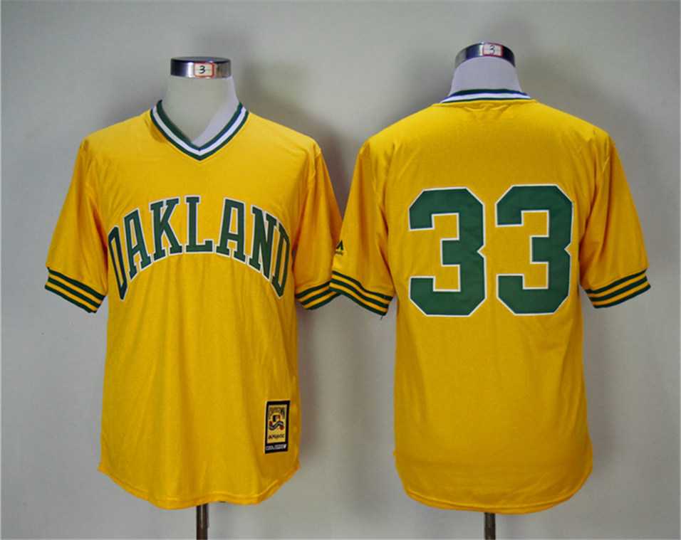 Oakland Athletics #33 Jose Canseco Yellow Turn Back The Clock Copperstown Collection Stitched Jerseys,We sell and wholesale Oakland Athletics #33 Jose Canseco Yellow Turn Back The Clock Copperstown Collection Stitched Jerseys on line form chian!