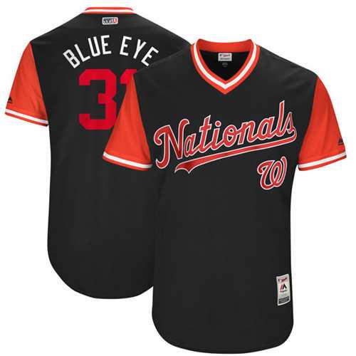 Washington Nationals #31 Max Scherzer Blue Eye Majestic Navy 2017 Players Weekend Jersey,We sell and wholesale Washington Nationals #31 Max Scherzer Blue Eye Majestic Navy 2017 Players Weekend Jersey on line form chian!