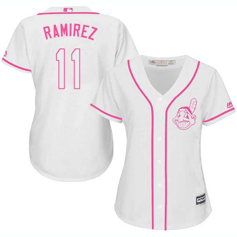 Women Cleveland Indians #11 Jose Ramirez White Pink New Cool Base Stitched Jerseys,We sell and wholesale Women Cleveland Indians #11 Jose Ramirez White Pink New Cool Base Stitched Jerseys on line form chian!
