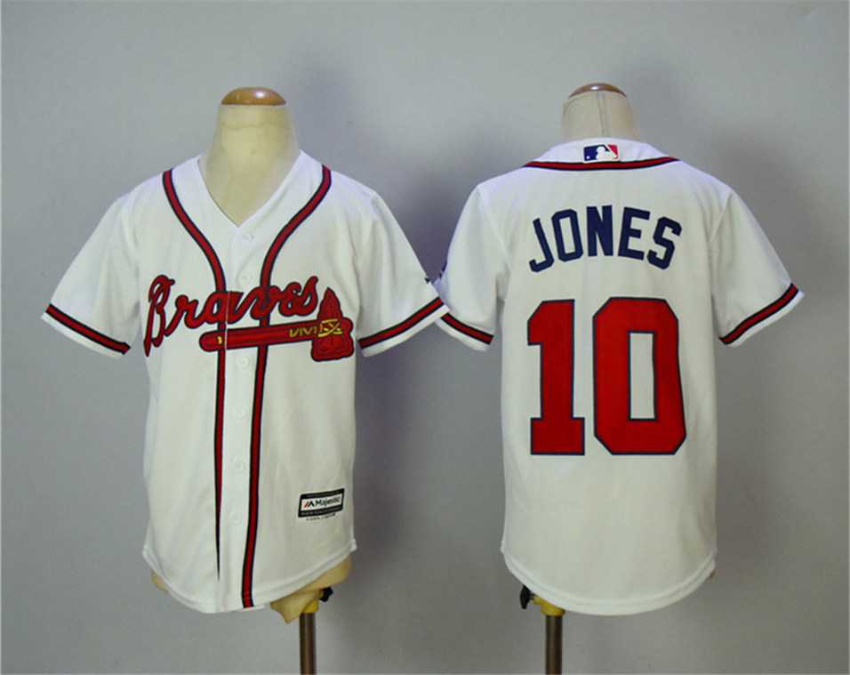 Youth Atlanta Braves #10 Chipper Jones White New Cool Base Stitched Jerseys,We sell and wholesale Youth Atlanta Braves #10 Chipper Jones White New Cool Base Stitched Jerseys on line form chian!