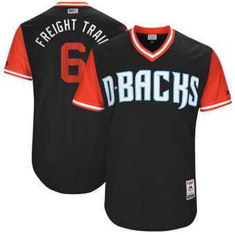 Arizona Diamondbacks #6 David Peralta Freight Train Majestic Black 2017 Players Weekend Jersey JiaSu,We sell and wholesale Arizona Diamondbacks #6 David Peralta Freight Train Majestic Black 2017 Players Weekend Jersey JiaSu on line form chian!