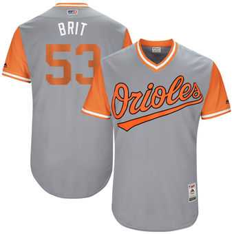 Baltimore Orioles #53 Zach Britton Brit Majestic Gray 2017 Players Weekend Jersey JiaSu,We sell and wholesale Baltimore Orioles #53 Zach Britton Brit Majestic Gray 2017 Players Weekend Jersey JiaSu on line form chian!