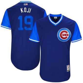 Chicago Cubs #19 Koji Uehara Koji Majestic Royal 2017 Players Weekend Jersey JiaSu,We sell and wholesale Chicago Cubs #19 Koji Uehara Koji Majestic Royal 2017 Players Weekend Jersey JiaSu on line form chian!
