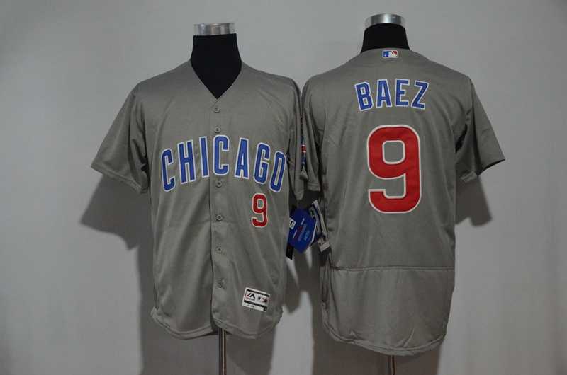 Chicago Cubs #9 Javier Baez Gray Flexbase Stitched MLB Jerseys,We sell and wholesale Chicago Cubs #9 Javier Baez Gray Flexbase Stitched MLB Jerseys on line form chian!