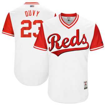 Cincinnati Reds #23 Adam Duvall Duvy Majestic White 2017 Players Weekend Jersey JiaSu,We sell and wholesale Cincinnati Reds #23 Adam Duvall Duvy Majestic White 2017 Players Weekend Jersey JiaSu on line form chian!