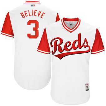 Cincinnati Reds #3 Patrick Kivlehan Believe Majestic White 2017 Players Weekend Jersey JiaSu,We sell and wholesale Cincinnati Reds #3 Patrick Kivlehan Believe Majestic White 2017 Players Weekend Jersey JiaSu on line form chian!