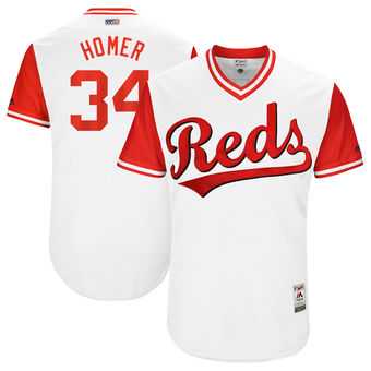 Cincinnati Reds #34 Homer Bailey Homer Majestic White 2017 Players Weekend Jersey JiaSu,We sell and wholesale Cincinnati Reds #34 Homer Bailey Homer Majestic White 2017 Players Weekend Jersey JiaSu on line form chian!