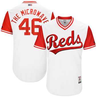 Cincinnati Reds #46 Tim Adleman The Microwave Majestic White 2017 Players Weekend Jersey JiaSu,We sell and wholesale Cincinnati Reds #46 Tim Adleman The Microwave Majestic White 2017 Players Weekend Jersey JiaSu on line form chian!