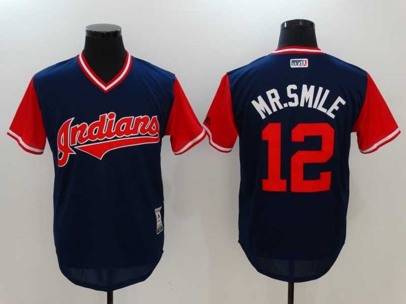 Cleveland Indians #12 Francisco Lindor Mr. Smile Majestic Navy Players Weekend Mlb Jerseys,We sell and wholesale Cleveland Indians #12 Francisco Lindor Mr. Smile Majestic Navy Players Weekend Mlb Jerseys on line form chian!