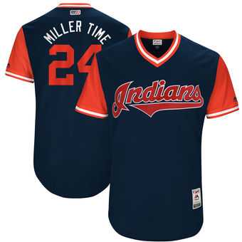 Cleveland Indians #24 Andrew Miller Miller Time Majestic Navy 2017 Players Weekend Jersey JiaSu,We sell and wholesale Cleveland Indians #24 Andrew Miller Miller Time Majestic Navy 2017 Players Weekend Jersey JiaSu on line form chian!