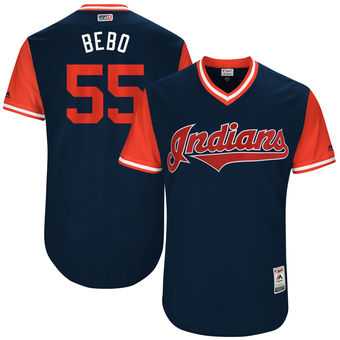Cleveland Indians #55 Roberto Perez Bebo Majestic Navy 2017 Players Weekend Jersey JiaSu,We sell and wholesale Cleveland Indians #55 Roberto Perez Bebo Majestic Navy 2017 Players Weekend Jersey JiaSu on line form chian!