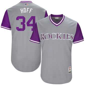 Colorado Rockies #34 Jeff Hoffman Hoff Majestic Gray 2017 Players Weekend Jersey JiaSu,We sell and wholesale Colorado Rockies #34 Jeff Hoffman Hoff Majestic Gray 2017 Players Weekend Jersey JiaSu on line form chian!