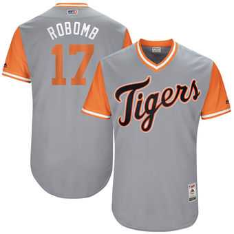 Detroit Tigers #17 Andrew Romine RoBomb Majestic Gray 2017 Players Weekend Jersey JiaSu,We sell and wholesale Detroit Tigers #17 Andrew Romine RoBomb Majestic Gray 2017 Players Weekend Jersey JiaSu on line form chian!