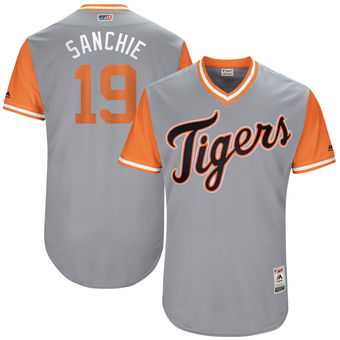 Detroit Tigers #19 Anibal Sanchez Sanchie Majestic Gray 2017 Players Weekend Jersey JiaSu,We sell and wholesale Detroit Tigers #19 Anibal Sanchez Sanchie Majestic Gray 2017 Players Weekend Jersey JiaSu on line form chian!