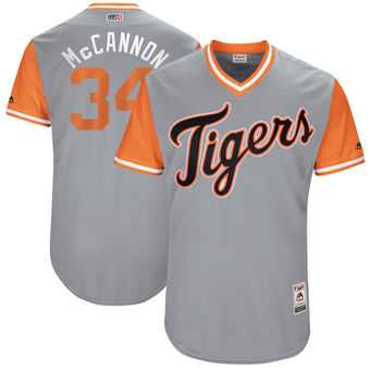 Detroit Tigers #34 James McCann McCannon Majestic Gray 2017 Players Weekend Jersey JiaSu,We sell and wholesale Detroit Tigers #34 James McCann McCannon Majestic Gray 2017 Players Weekend Jersey JiaSu on line form chian!