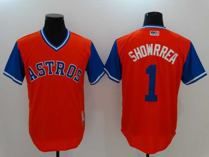 Houston Astros #1 Carlos Correa Showrrea Majestic Orange Players Weekend Mlb Jerseys,We sell and wholesale Houston Astros #1 Carlos Correa Showrrea Majestic Orange Players Weekend Mlb Jerseys on line form chian!