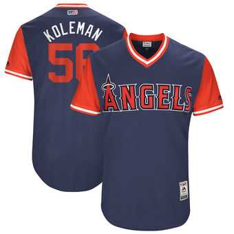 Los Angeles Angels #56 Kole Calhoun Koleman Majestic Navy 2017 Players Weekend Jersey JiaSu,We sell and wholesale Los Angeles Angels #56 Kole Calhoun Koleman Majestic Navy 2017 Players Weekend Jersey JiaSu on line form chian!