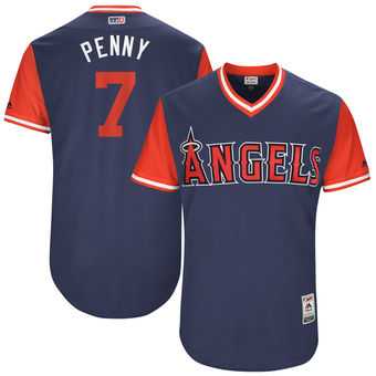 Los Angeles Angels #7 Cliff Pennington Penny Majestic Navy 2017 Players Weekend Jersey JiaSu,We sell and wholesale Los Angeles Angels #7 Cliff Pennington Penny Majestic Navy 2017 Players Weekend Jersey JiaSu on line form chian!