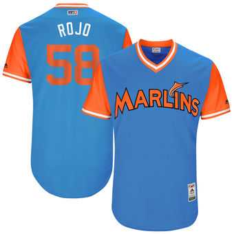 Miami Marlins #58 Dan Straily Rojo Majestic Blue 2017 Players Weekend Jersey JiaSu,We sell and wholesale Miami Marlins #58 Dan Straily Rojo Majestic Blue 2017 Players Weekend Jersey JiaSu on line form chian!