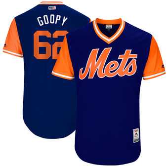 New York Mets #62 Erik Goeddel Goopy Majestic Royal 2017 Players Weekend Jersey JiaSu,We sell and wholesale New York Mets #62 Erik Goeddel Goopy Majestic Royal 2017 Players Weekend Jersey JiaSu on line form chian!