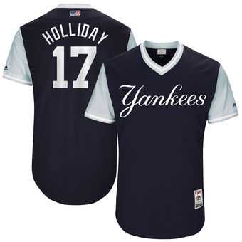 New York Yankees #17 Matt Holliday Holliday Majestic Navy 2017 Players Weekend Jersey JiaSu,We sell and wholesale New York Yankees #17 Matt Holliday Holliday Majestic Navy 2017 Players Weekend Jersey JiaSu on line form chian!
