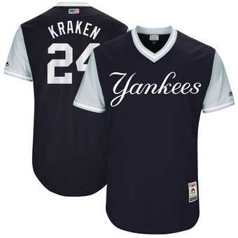 New York Yankees #24 Gary Sanchez Kraken Majestic Navy 2017 Players Weekend Jersey JiaSu,We sell and wholesale New York Yankees #24 Gary Sanchez Kraken Majestic Navy 2017 Players Weekend Jersey JiaSu on line form chian!
