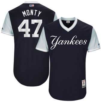 New York Yankees #47 Jordan Montgomery Monty Majestic Navy 2017 Players Weekend Jersey JiaSu,We sell and wholesale New York Yankees #47 Jordan Montgomery Monty Majestic Navy 2017 Players Weekend Jersey JiaSu on line form chian!
