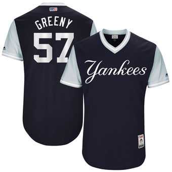 New York Yankees #57 Chad Green Greeny Majestic Navy 2017 Players Weekend Jersey JiaSu,We sell and wholesale New York Yankees #57 Chad Green Greeny Majestic Navy 2017 Players Weekend Jersey JiaSu on line form chian!
