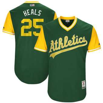 Oakland Athletics #25 Ryon Healy Heals Majestic Green 2017 Players Weekend Jersey JiaSu,We sell and wholesale Oakland Athletics #25 Ryon Healy Heals Majestic Green 2017 Players Weekend Jersey JiaSu on line form chian!