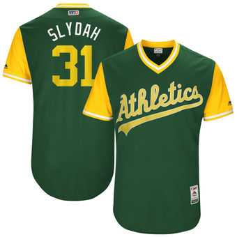 Oakland Athletics #31 Liam Hendriks Slydah Majestic Green 2017 Players Weekend Jersey JiaSu,We sell and wholesale Oakland Athletics #31 Liam Hendriks Slydah Majestic Green 2017 Players Weekend Jersey JiaSu on line form chian!