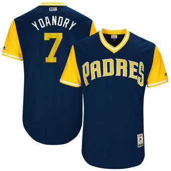 San Diego Padres #7 Manuel Margot Yoandry Majestic Navy 2017 Players Weekend Jersey JiaSu,We sell and wholesale San Diego Padres #7 Manuel Margot Yoandry Majestic Navy 2017 Players Weekend Jersey JiaSu on line form chian!