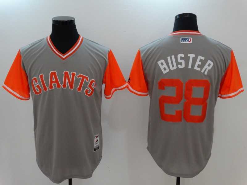 San Francisco Giants #28 Buster Posey Buster Majestic Gray Players Weekend Mlb Jerseys,We sell and wholesale San Francisco Giants #28 Buster Posey Buster Majestic Gray Players Weekend Mlb Jerseys on line form chian!