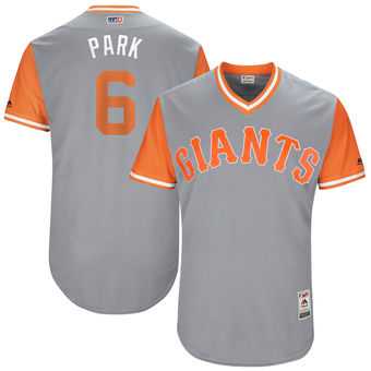 San Francisco Giants #6 Jarrett Parker Park Majestic Gray 2017 Players Weekend Jersey JiaSu,We sell and wholesale San Francisco Giants #6 Jarrett Parker Park Majestic Gray 2017 Players Weekend Jersey JiaSu on line form chian!