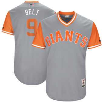 San Francisco Giants #9 Brandon Belt Belt Majestic Gray 2017 Players Weekend Jersey JiaSu,We sell and wholesale San Francisco Giants #9 Brandon Belt Belt Majestic Gray 2017 Players Weekend Jersey JiaSu on line form chian!