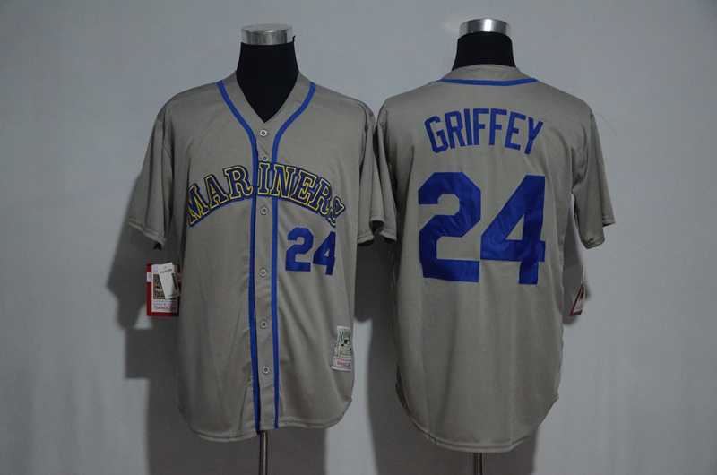 Seattle Mariners #24 Ken Griffey Jr. Gray New Cool Base Stitched MLB Jerseys,We sell and wholesale Seattle Mariners #24 Ken Griffey Jr. Gray New Cool Base Stitched MLB Jerseys on line form chian!