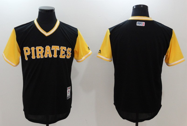 Customized Men's Pittsburgh Pirates Majestic Black 2017 Players Weekend Team Jersey,We sell and wholesale Customized Men's Pittsburgh Pirates Majestic Black 2017 Players Weekend Team Jersey on line form chian!