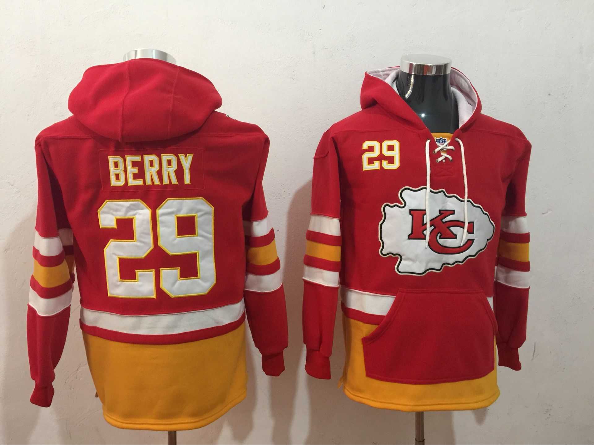 Kansas City Chiefs 29 Eric Berry Red All Stitched Hooded Sweatshirt,We sell and wholesale Kansas City Chiefs 29 Eric Berry Red All Stitched Hooded Sweatshirt on line form chian!