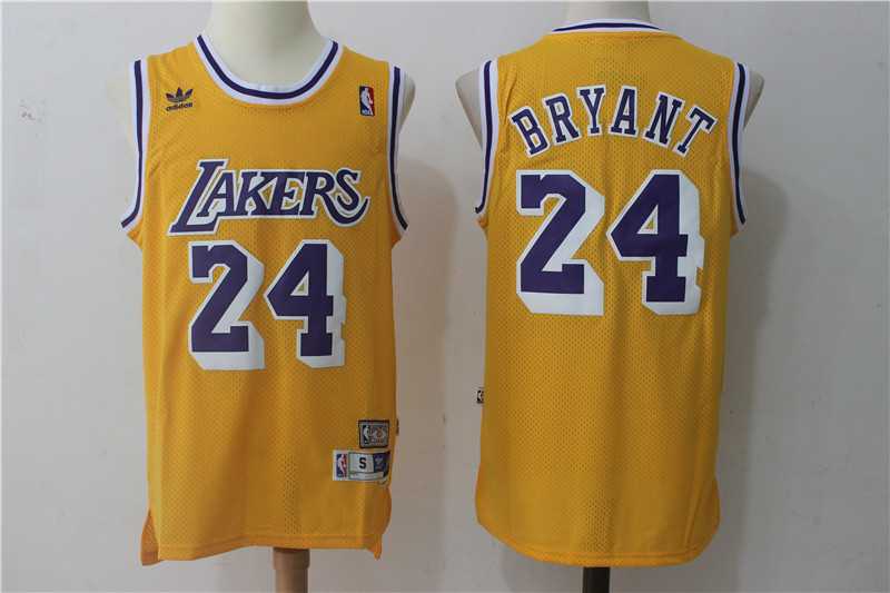 Los Angeles Lakers #24 Kobe Bryant Yellow Hardwood Classics Stitched NBA Jerseys,We sell and wholesale Los Angeles Lakers #24 Kobe Bryant Yellow Hardwood Classics Stitched NBA Jerseys on line form chian!
