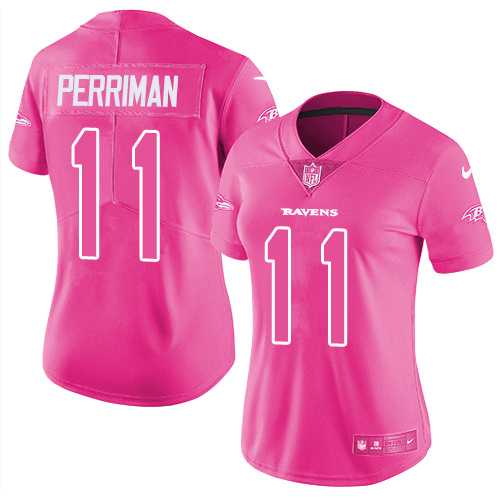 Nike Baltimore Ravens #11 Breshad Perriman Pink Women's NFL Limited Rush Fashion Jersey DingZhi,We sell and wholesale Nike Baltimore Ravens #11 Breshad Perriman Pink Women's NFL Limited Rush Fashion Jersey DingZhi on line form chian!